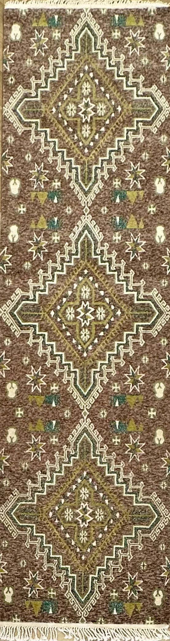 Handmade Nepali rug runner size 300x80 cm