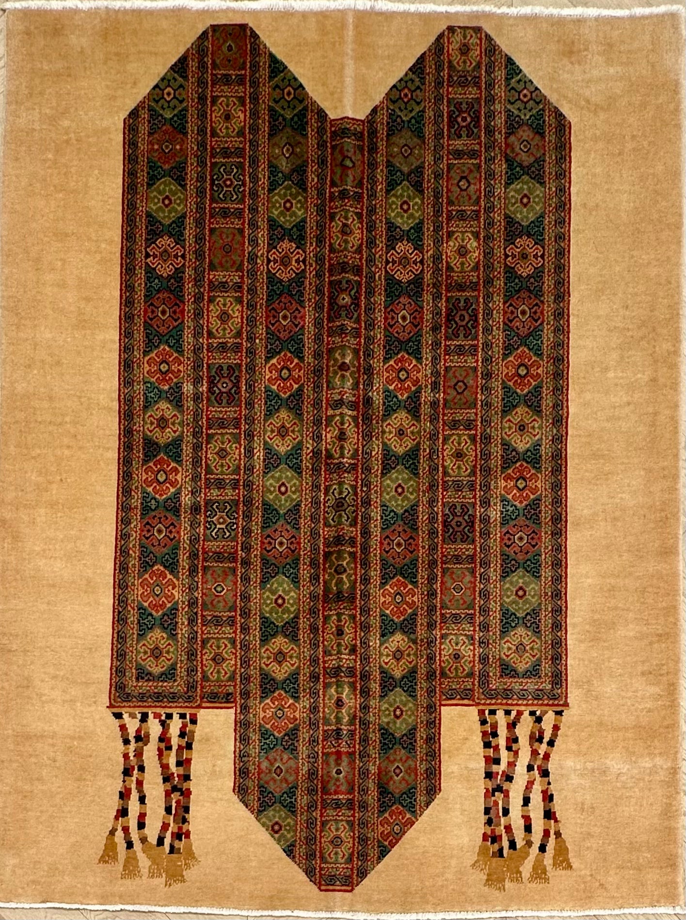 Handmade Gabeh Rug |196x147 cm