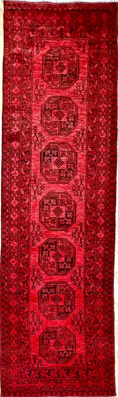 Khal Mohammadi 271x81 cm - Traditional red rug runner