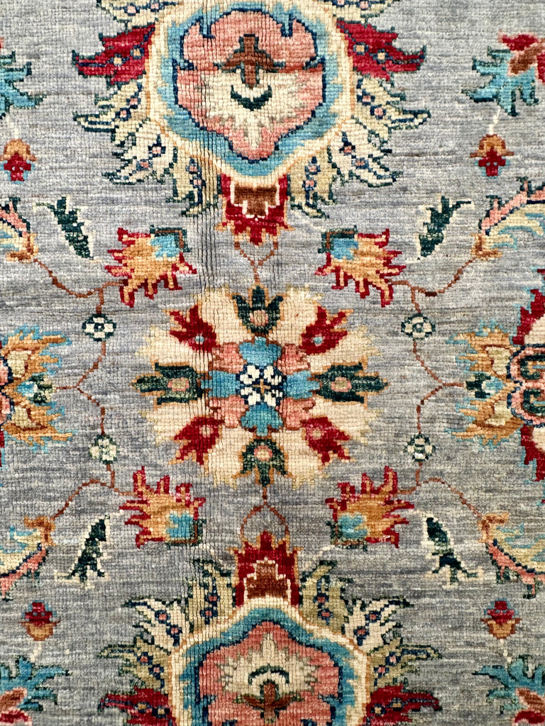 Afghan handmade rug,Chobi. Size:242x204cm