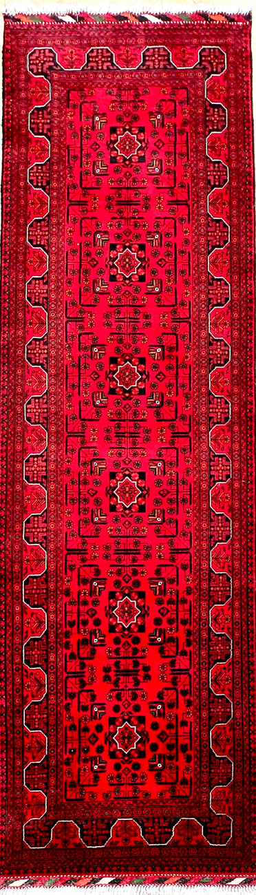 Khal Mohammadi 300x84 cm - Traditional red rug runner