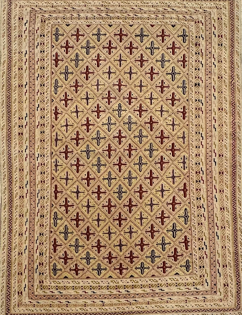 HANDMADE AFGHAN MUSHWANI KILIM | 190x135 CM|