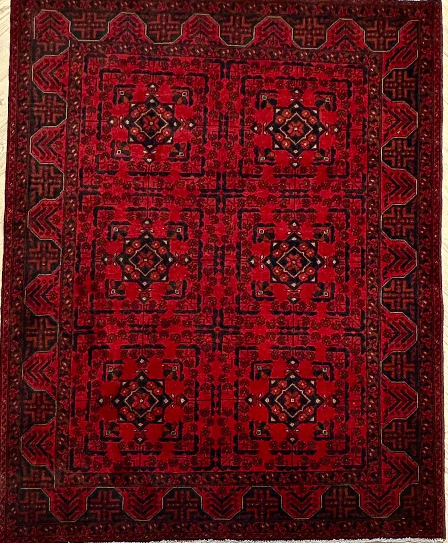 Khal Mohammadi 194x150 cm- Traditional red rug