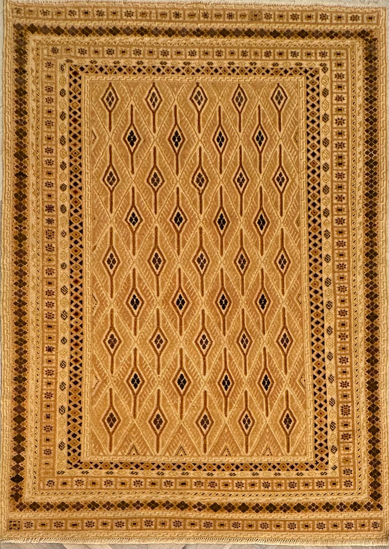 HANDMADE AFGHAN MUSHWANI KILIM | 200x147 CM| - SamaRugs