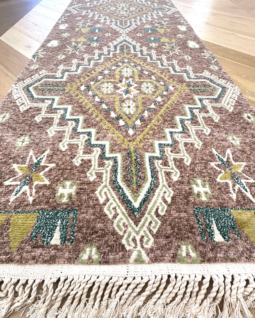 Handmade Nepali rug runner size 300x80 cm