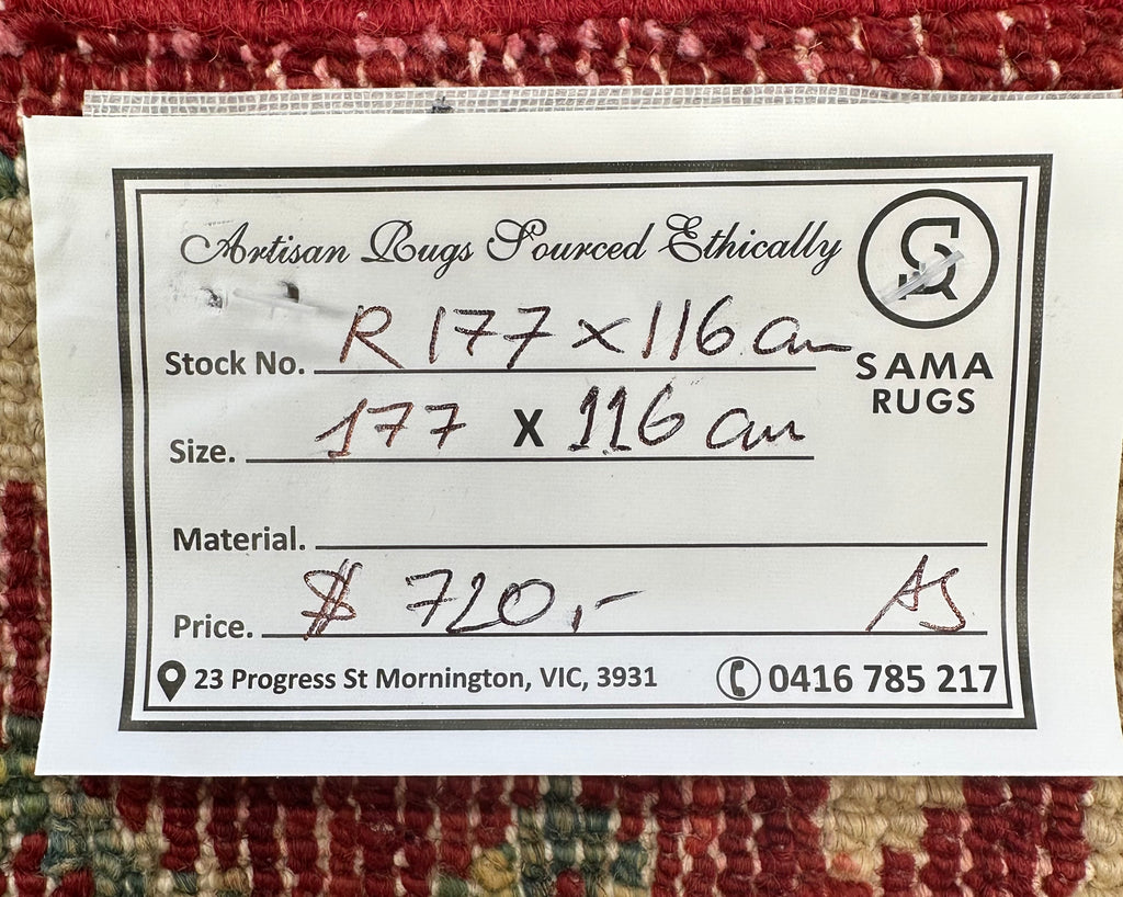 Handmade Gabeh Rug |177x116 cm