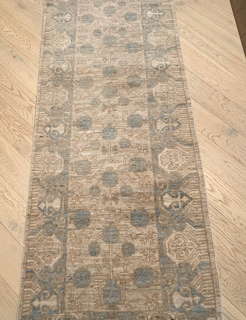 Turkish hand made runner 239x75 cm