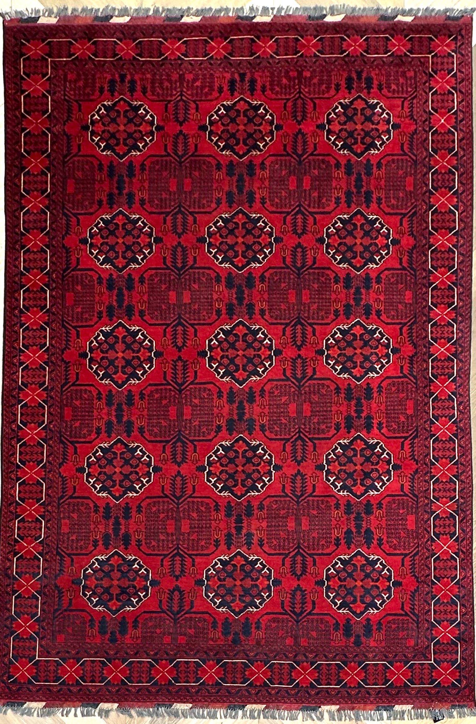Khal Mohammadi 282x192 cm- Traditional red rug