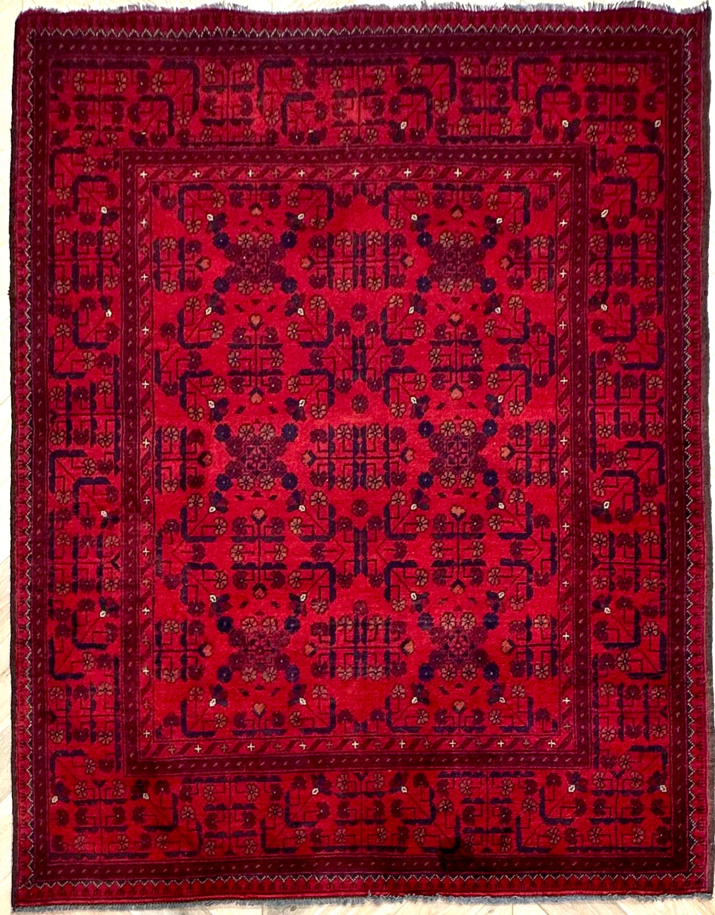 Khal Mohammadi 194x152 cm- Traditional red rug