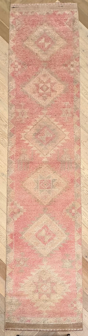 Turkish hand made runner 366x81 cm