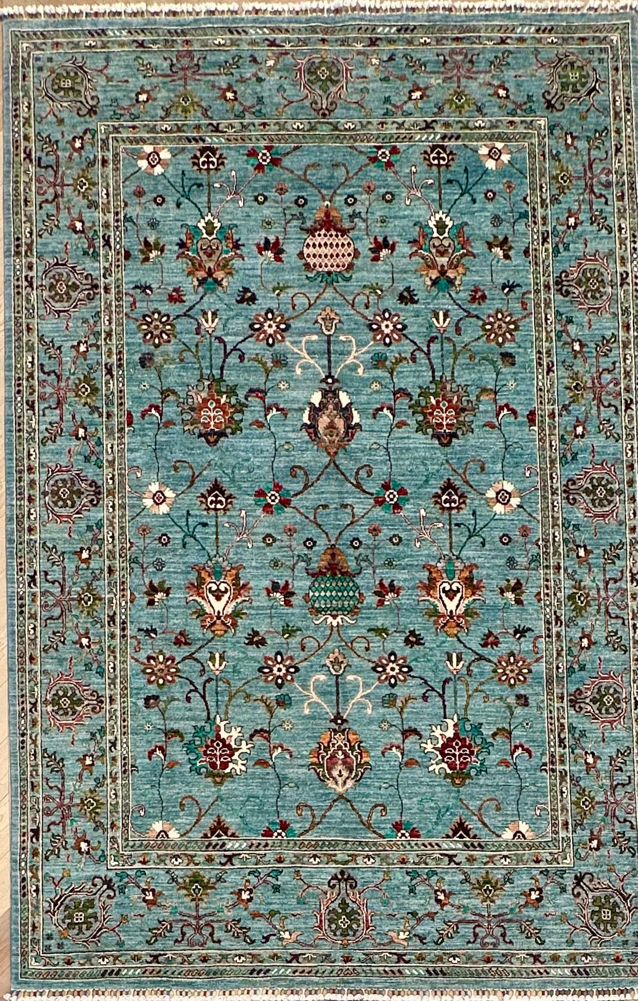 Afghan handmade rug Chobi.Size:308x204 cm