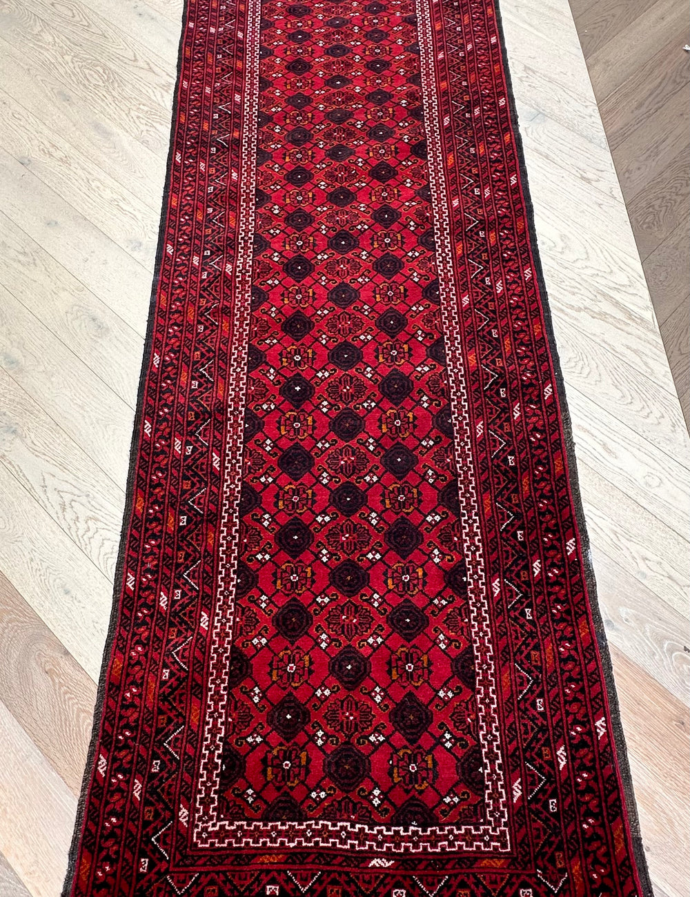 Runner Khal Mohammadi 290x76 cm - Traditional red rug