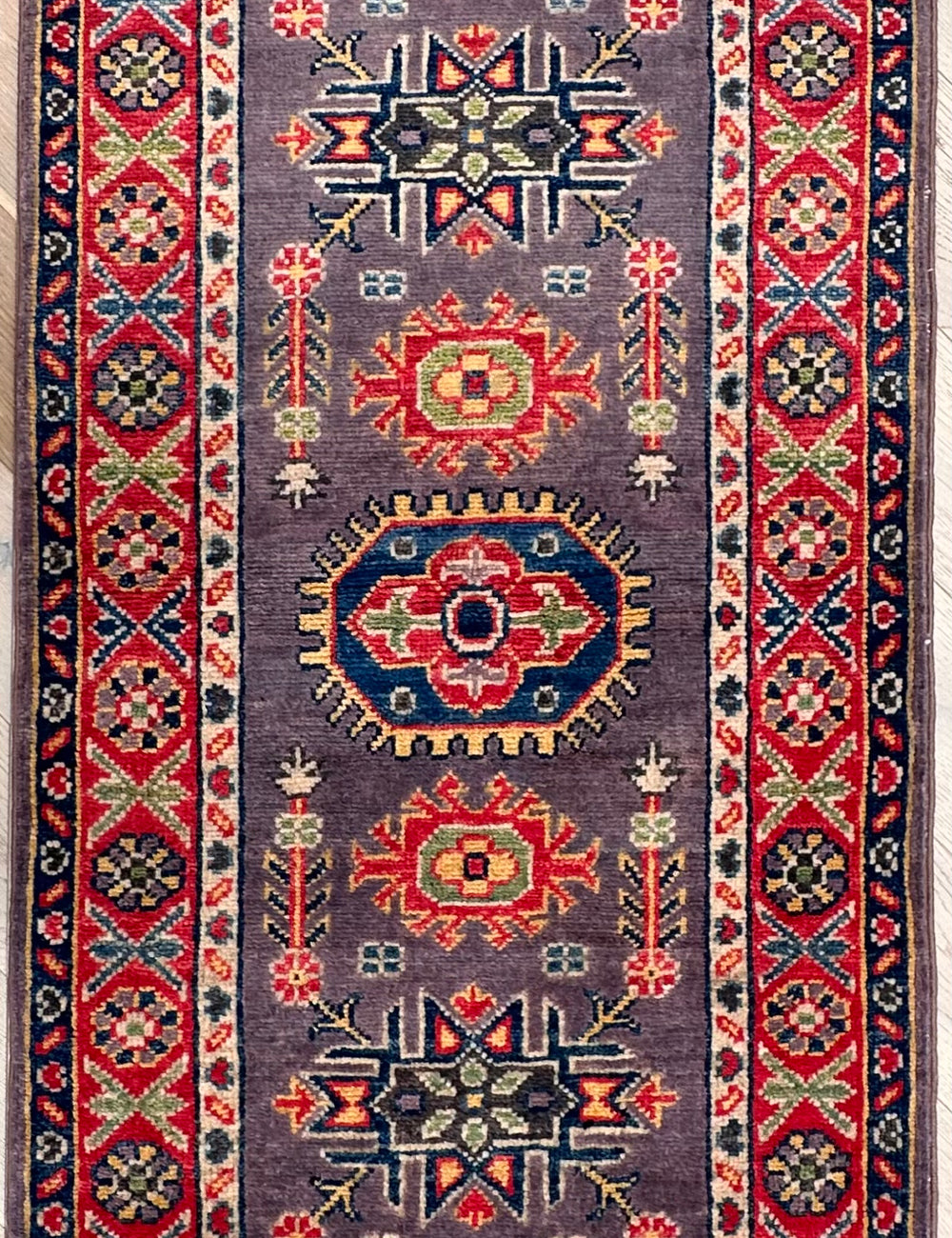 Kazak handmade runner 178x 63 cm