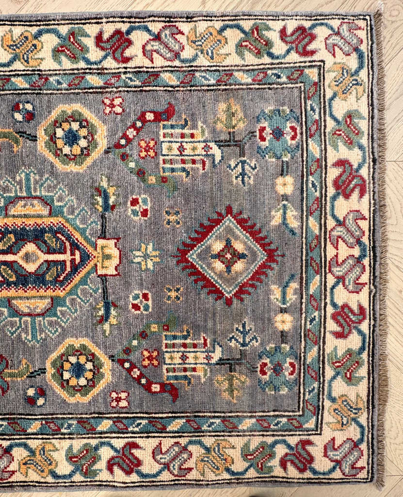 Kazak handmade runner 287x78 cm