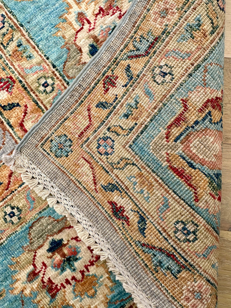 Afghan handmade rug,Chobi. Size:242x204cm