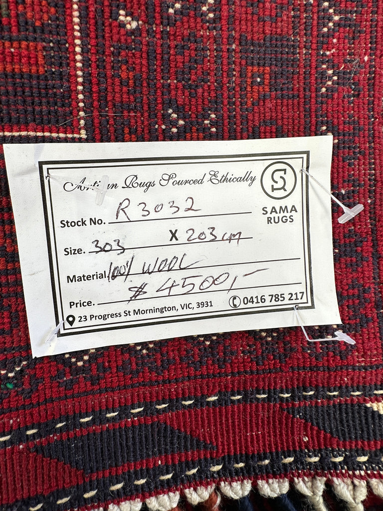 Khal Mohammadi 303x203 cm Traditional red rug