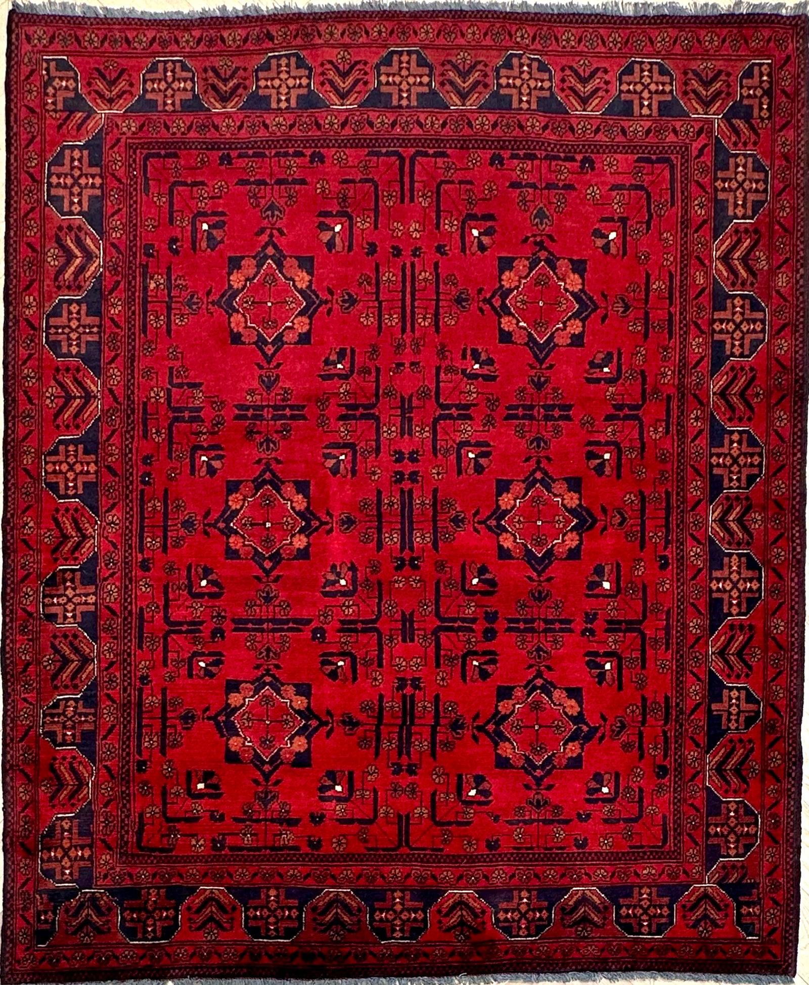 Khal Mohammadi 188x157 cm- Traditional red rug