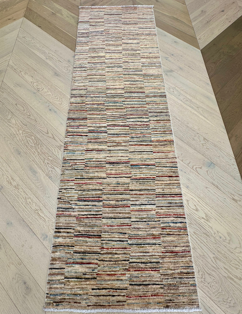 Handmade Gaba rug-runner 251x73 cm