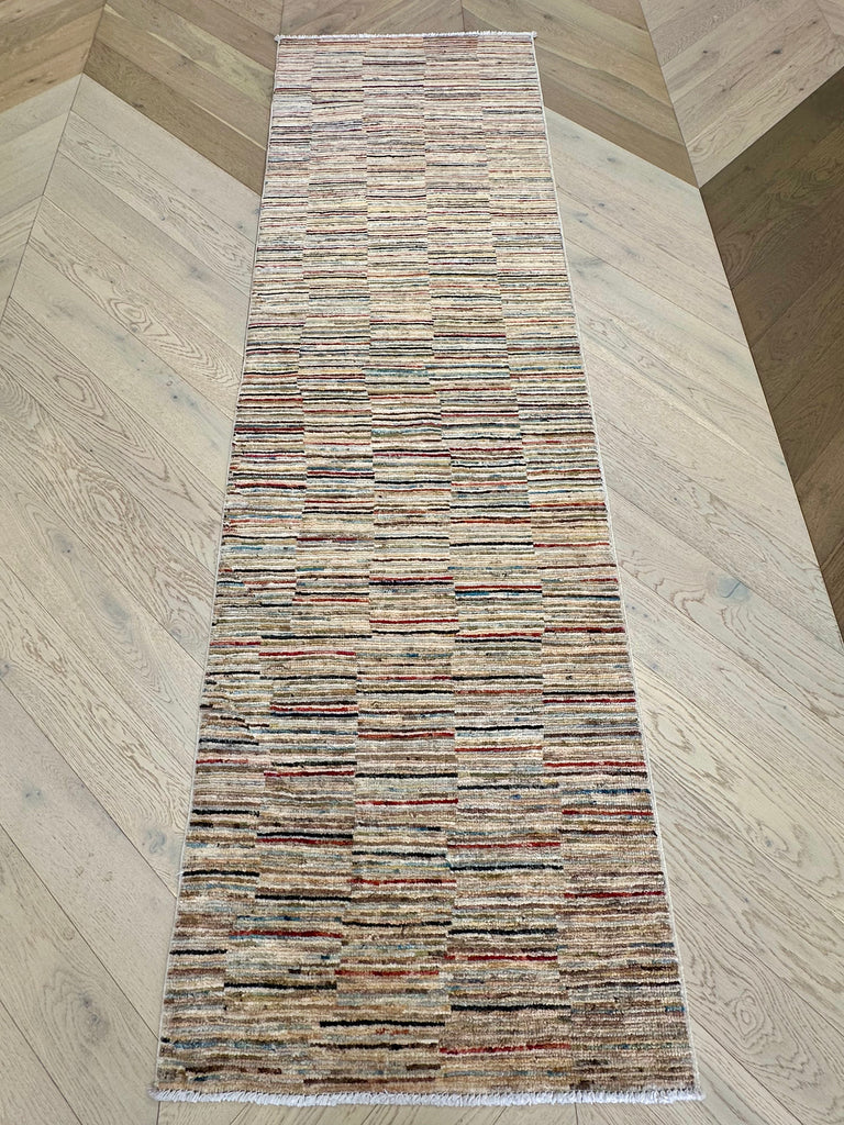 Handmade Gaba rug-runner 251x73 cm