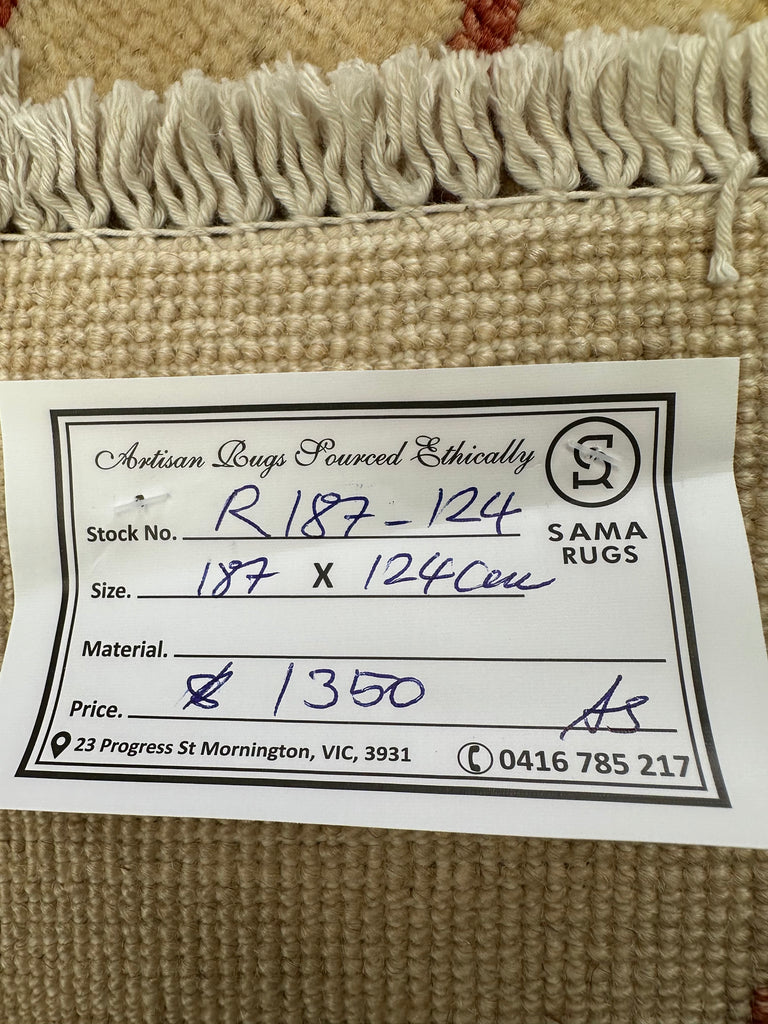 Handmade Gabeh Rug |187x124 cm