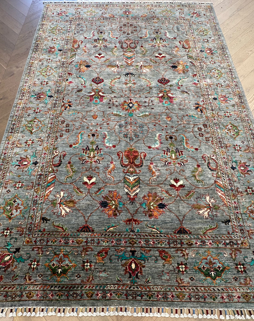 Afghan handmade rug,Chobi. Size:302x202 cm