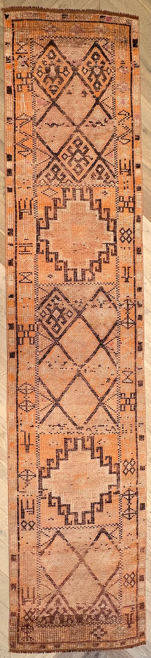 Turkish hand made runner 367 x 80 cm