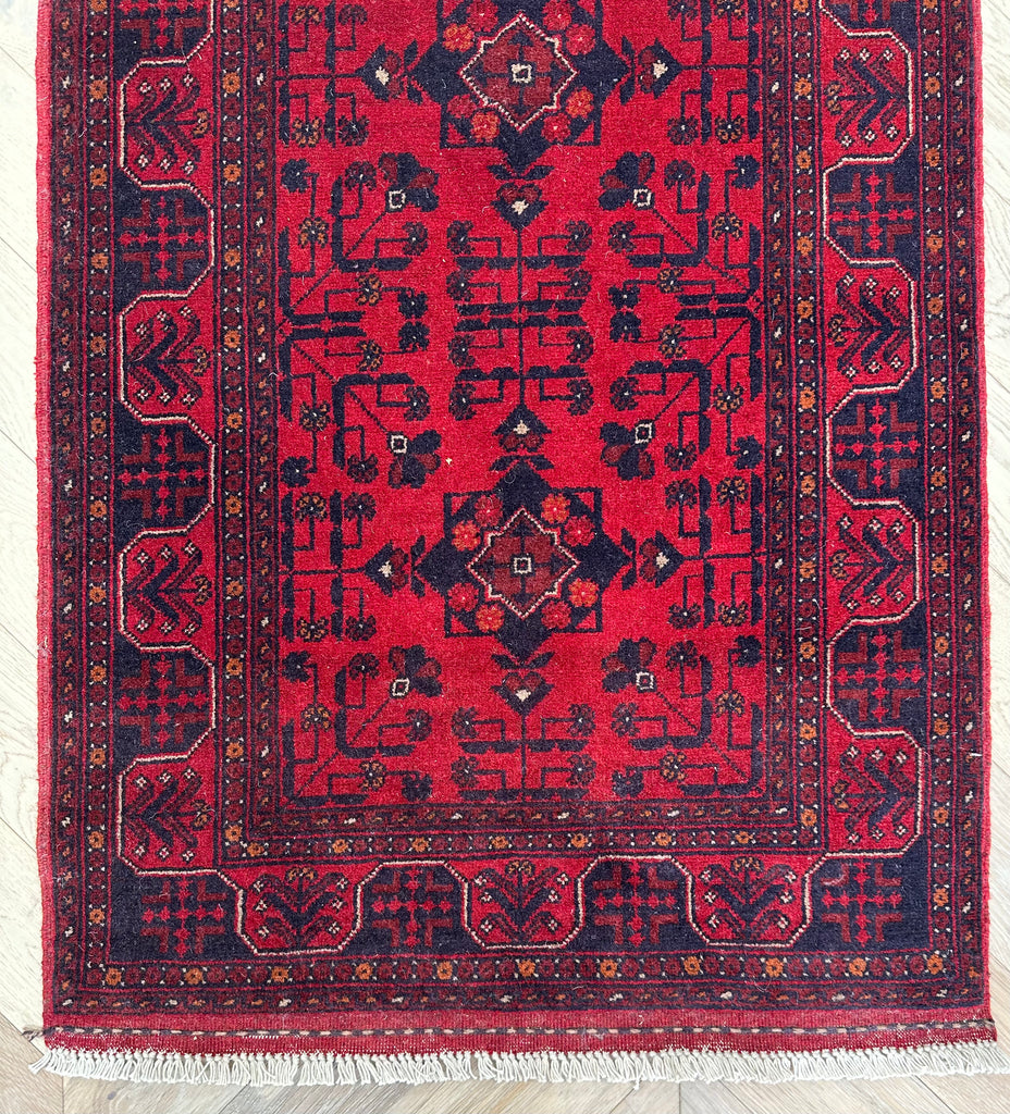 Khal Mohammadi 400x85 cm - Traditional red rug runner