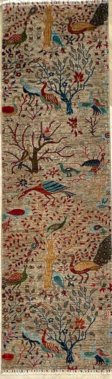 Afghan handmade rug - Paradise garden runner