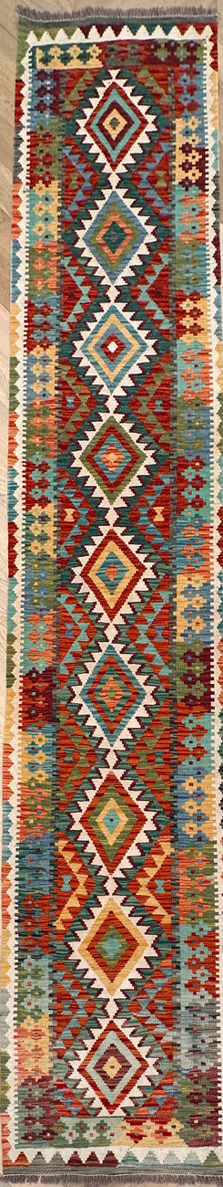 Chobi Kilim runner 395x80 cm