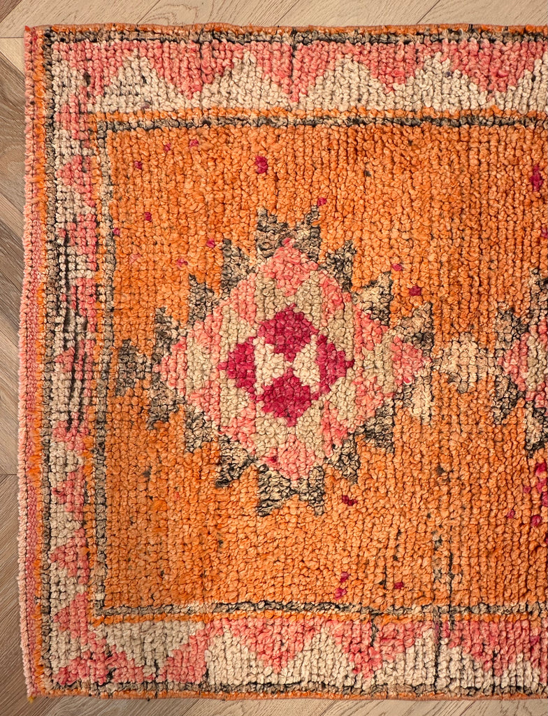 Vintage Turkish hand-made runner 390x 85 cm