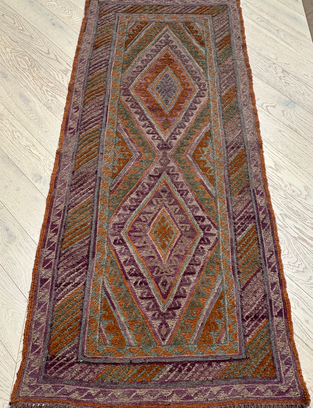 HANDMADE AFGHAN MUSHWANI KILIM | 182x80 CM|