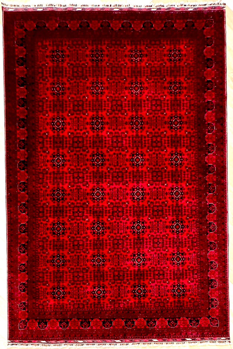 Khal Mohammadi 303x203 cm Traditional red rug