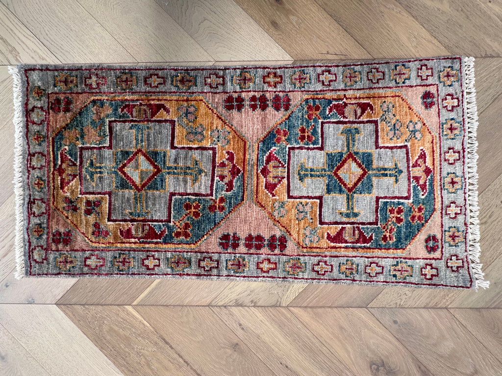 Handmade Afghan door mat rug