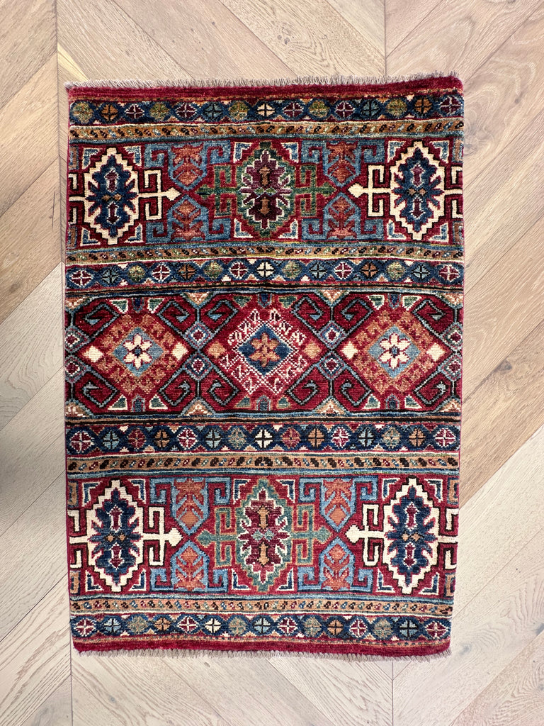 Handmade Afghan door mat rug