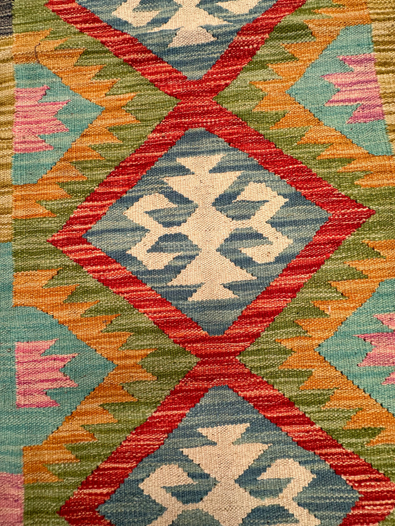 Runner Chobi Kilim 304x84 cm