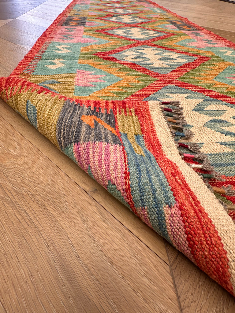 Runner Chobi Kilim 304x84 cm