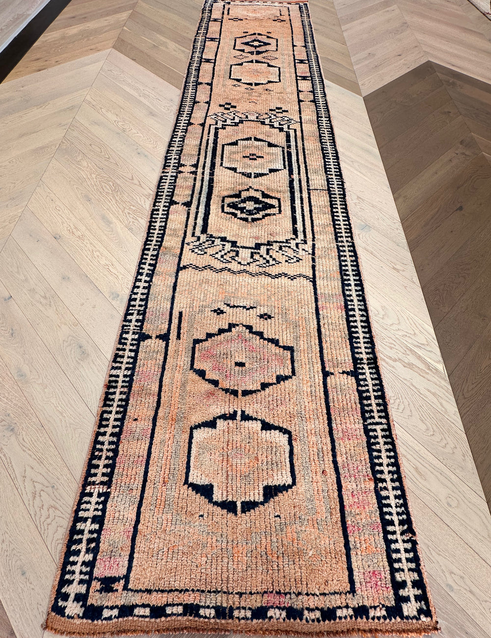 Turkish hand made runner 391x81 cm