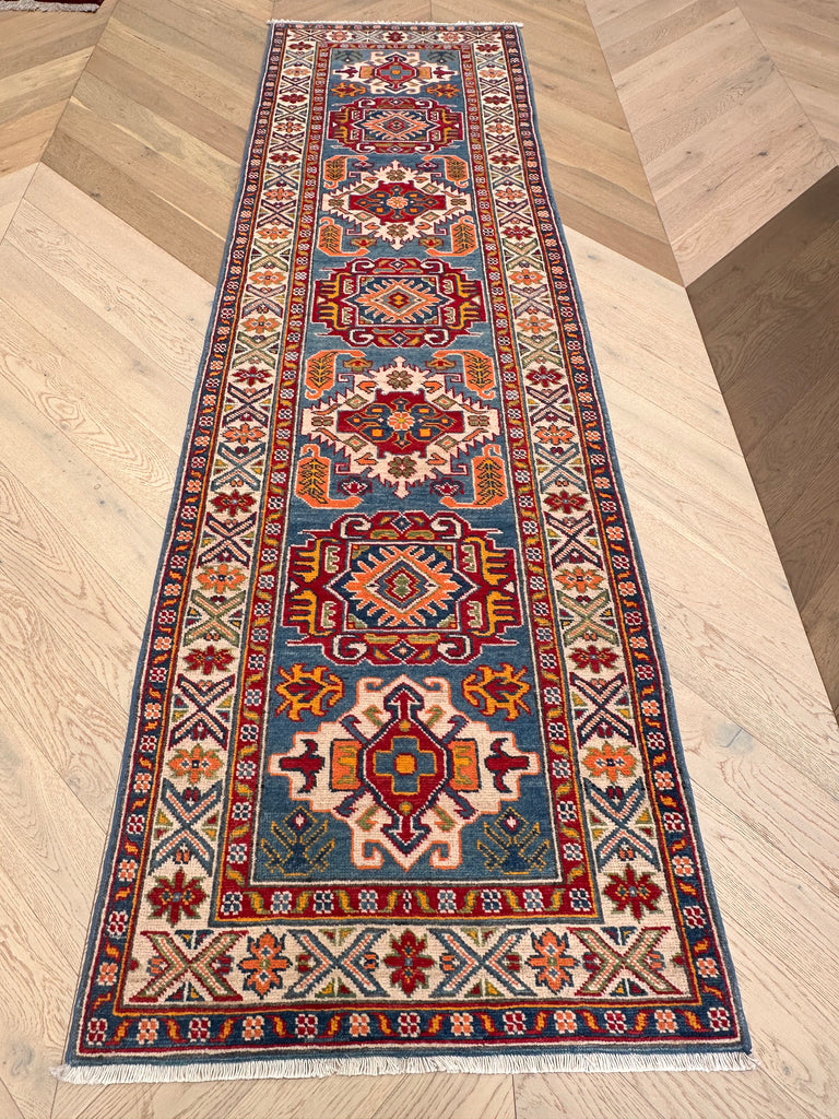 Kazak handmade runner 293x84 cm