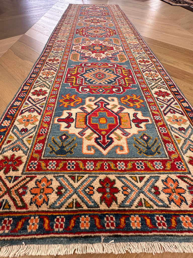 Kazak handmade runner 293x84 cm