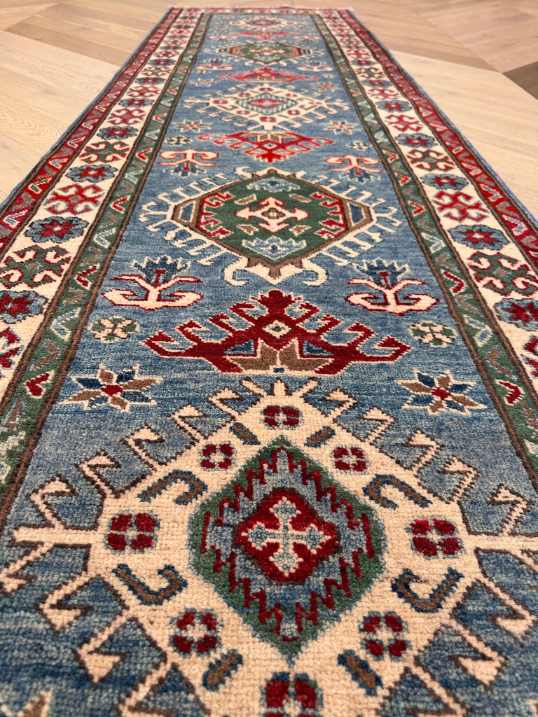 Kazak handmade runner 293x84 cm