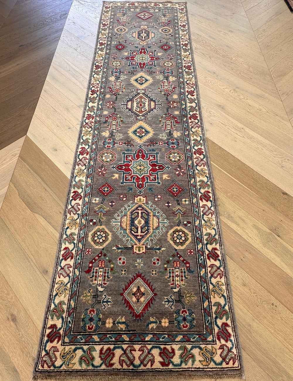 Kazak handmade runner 287x78 cm