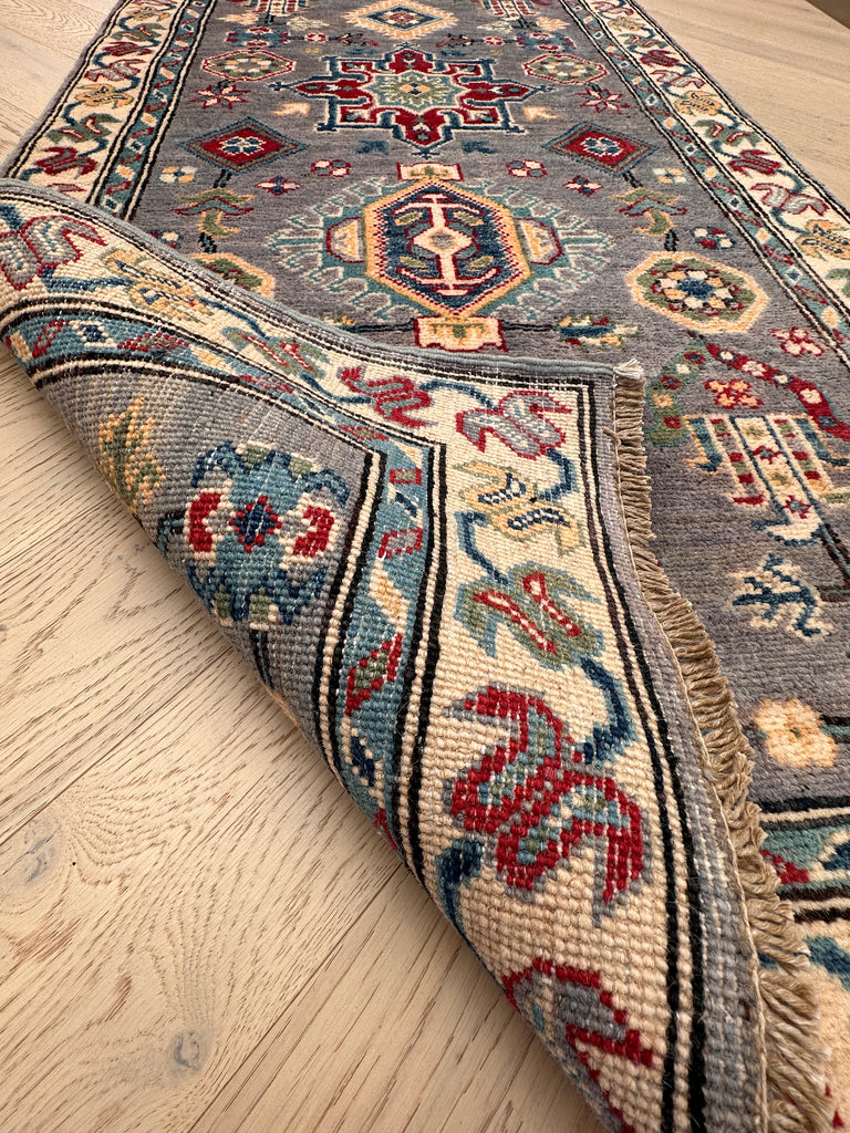 Kazak handmade runner 287x78 cm