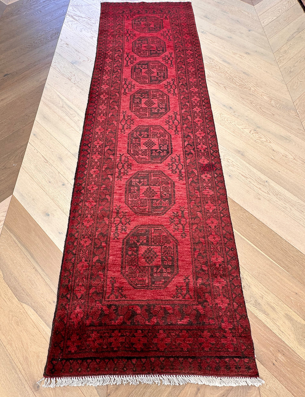 Khal Mohammadi 271x81 cm - Traditional red rug runner