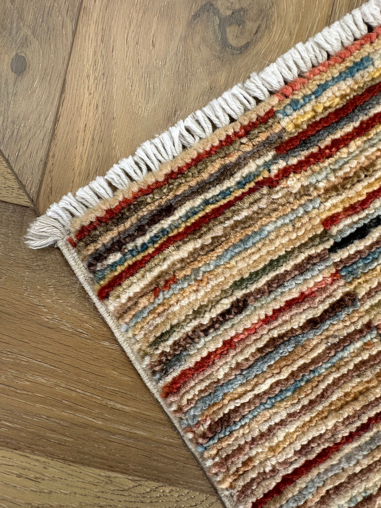 Handmade Gaba rug-runner 251x73 cm