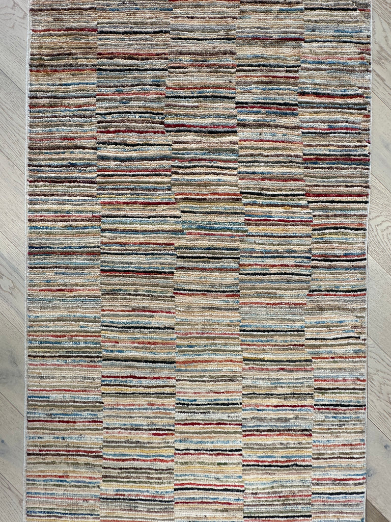 Handmade Gaba rug-runner 251x73 cm