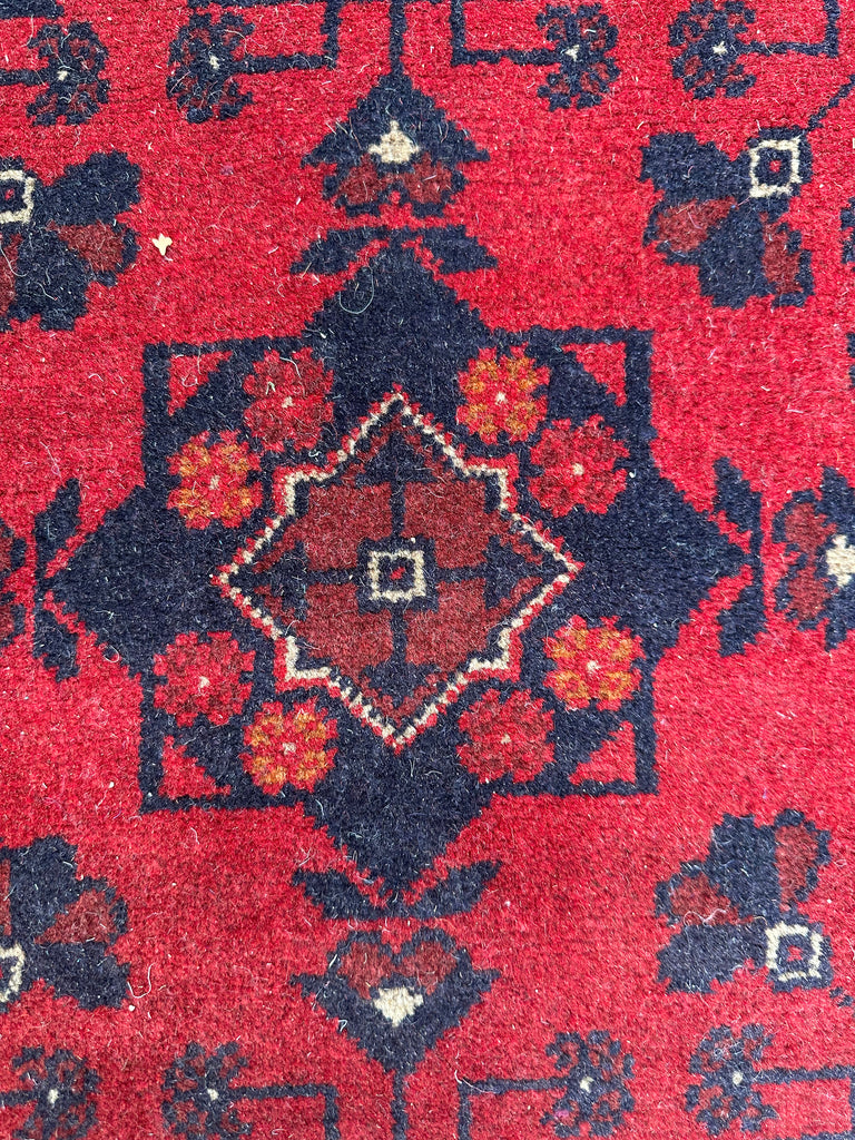 Khal Mohammadi 400x85 cm - Traditional red rug runner