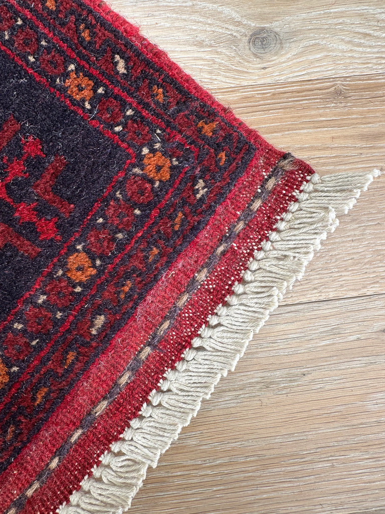 Khal Mohammadi 400x85 cm - Traditional red rug runner