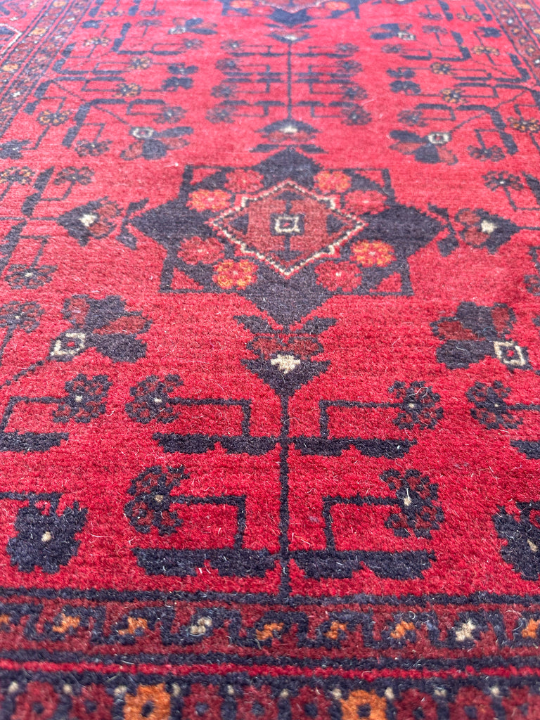 Khal Mohammadi 400x85 cm - Traditional red rug runner