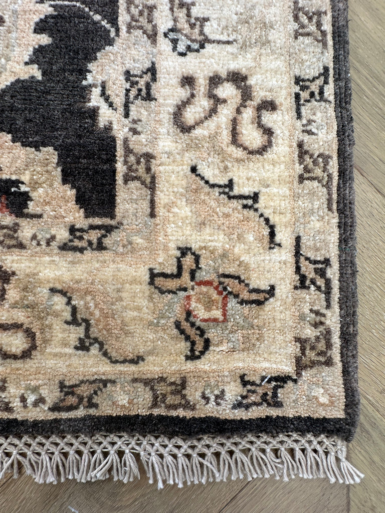 Hand made Chobi rug-runner 290x79 cm