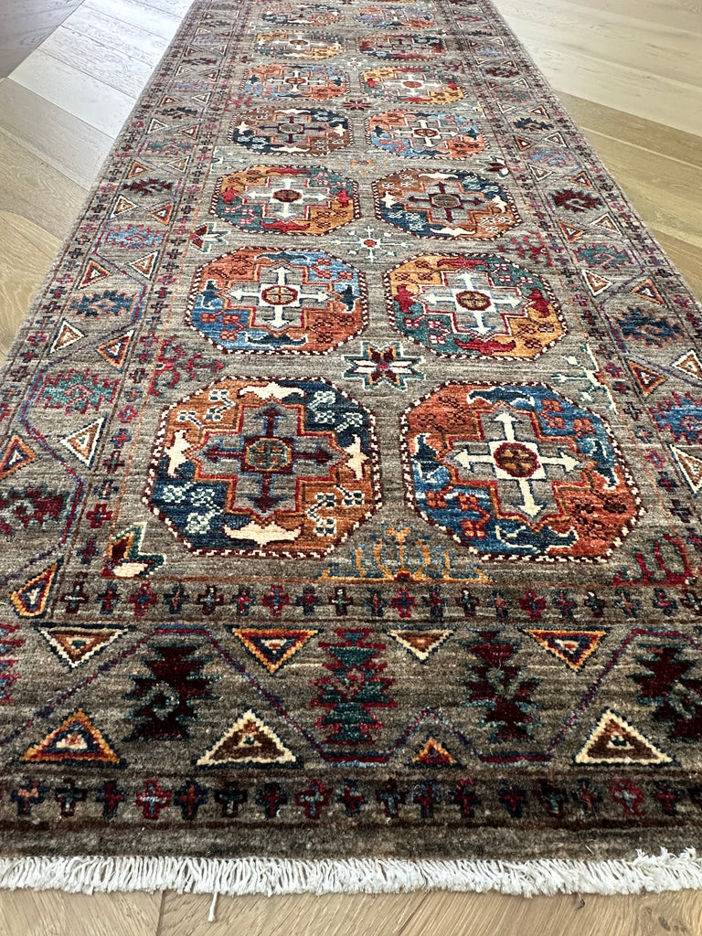 Hand made Chobi rug-runner 300x81 cm